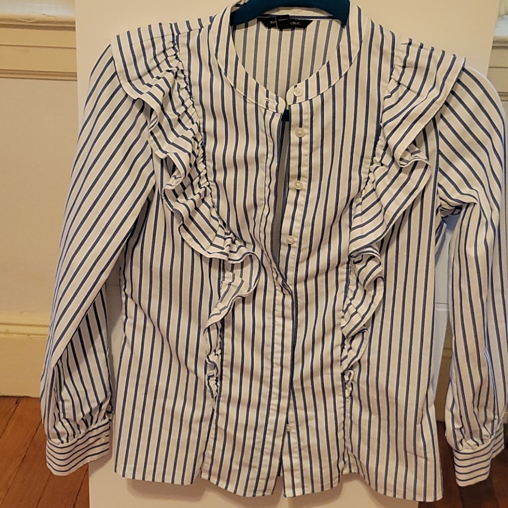 Ruffle Oxford shirt